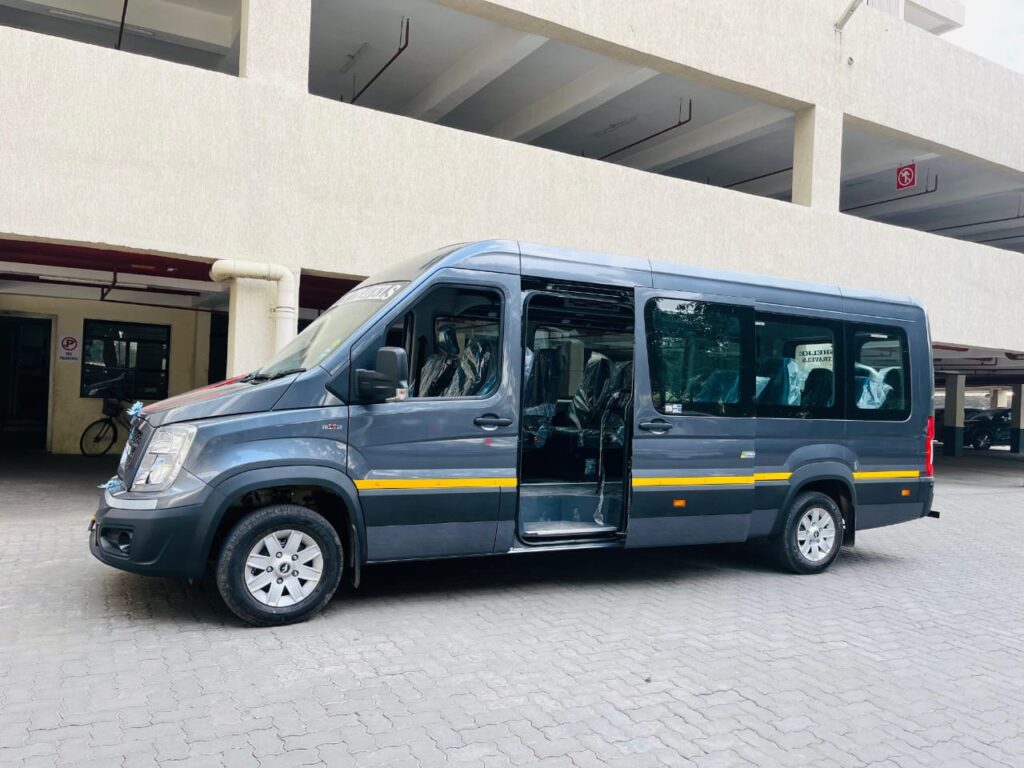 12 seater tempo traveller on rent in pune