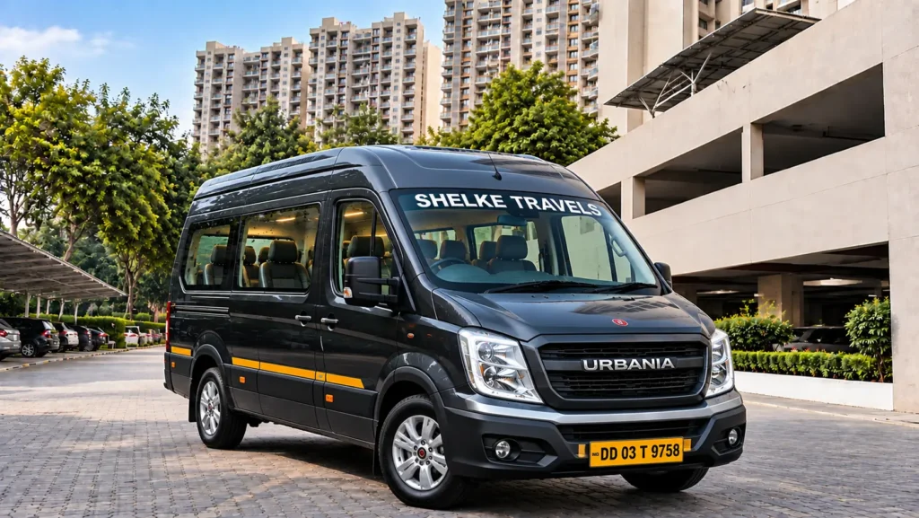 9 seater force urbania on rent in pune