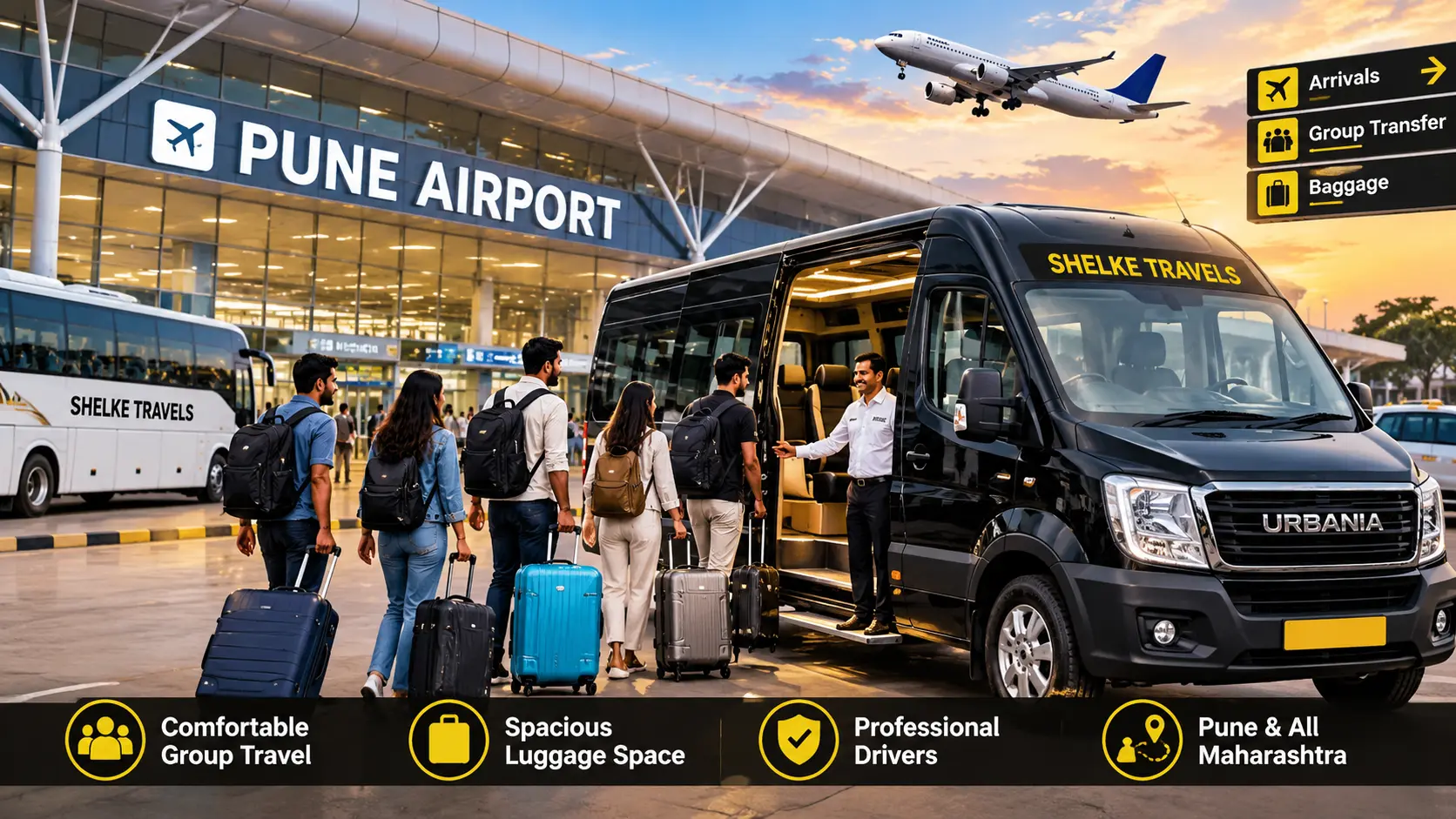 Pune Airport group transfer