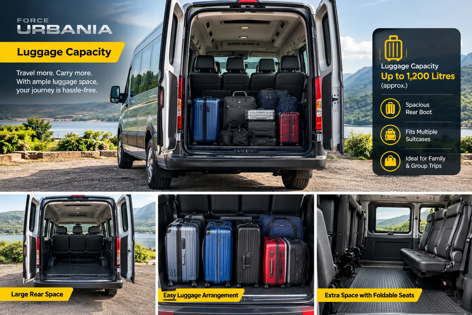 Force Urbania luggage capacity