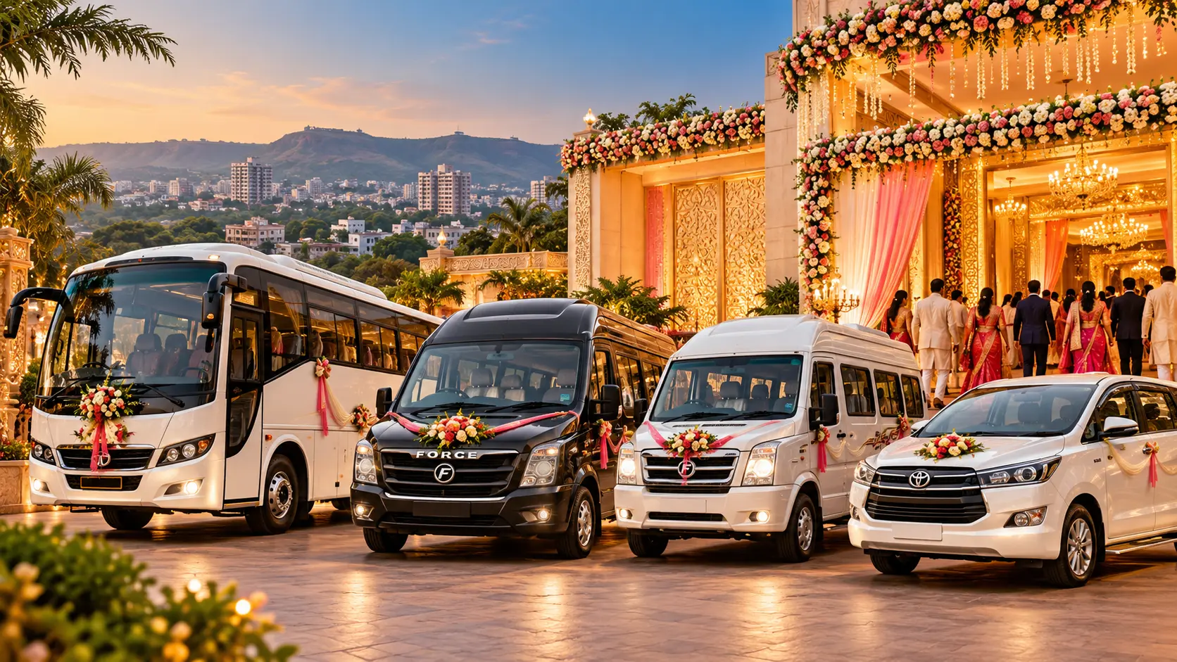 Wedding guest transportation in Pune